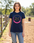 T-shirt Feminino 2k Jeans Circulo Estampado