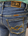 Calça Jeans Masculina 2k Jeans Alta Reta Azul