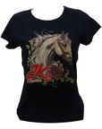 T-shirt Feminino 2k Horse Flower Country