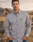 Camisa Country Xadrez Masculina Manga Longa 2k Jeans 28