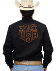 Camisa Country Masculina 2k Jeans Bordada Cowboy Premium