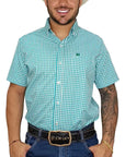 Camisa Country Xadrez Masculina 2k Jeans Manga Curta