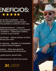 Camisa Country Xadrez Manga Longa Masculino Amarelo E Azul