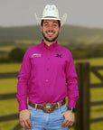 Camisa Country Masculina 2k Jeans Bordada Cowboy Premium