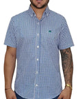 Camisa Country Xadrez Masculina 2k Jeans Manga Curta