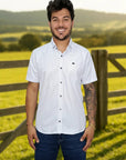 Camisa Country Xadrez Masculina 2k Jeans Manga Curta