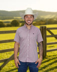Camisa Country Xadrez Masculina 2k Jeans Manga Curta
