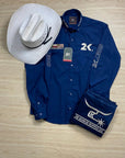 Camisa Country Masculina 2k Jeans Bordada Cowboy