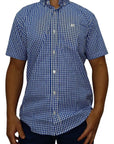 Camisa Country Xadrez Masculina 2k Jeans Manga Curta