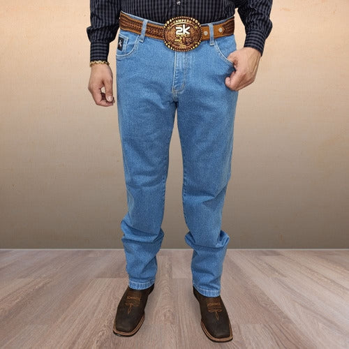 Calça Jeans Masculina 2k Jeans Alta Reta Azul