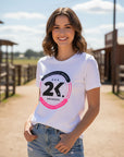 T-shirt Feminino 2k Jeans Circulo Estampado