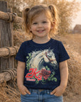 Camiseta Menina Infantil 2k Kids Horse Western