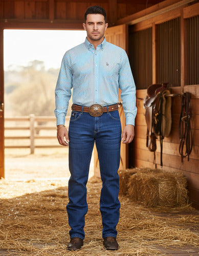 Calça Jeans Masculina 2k Jeans Alta Reta Azul