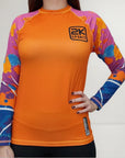 Camiseta 2k Sports Feminina | Laranja manga longa