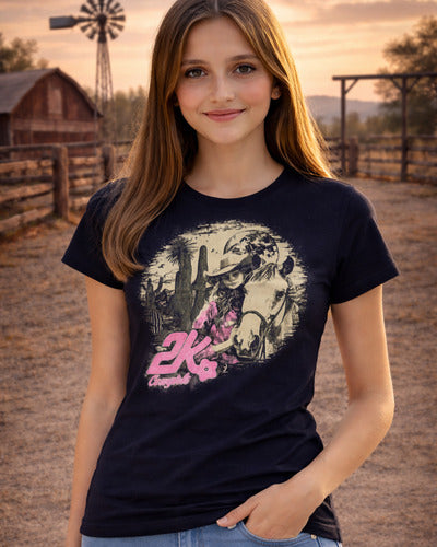 Camiseta Menina Infantil Juvenil 2k Cowgirl