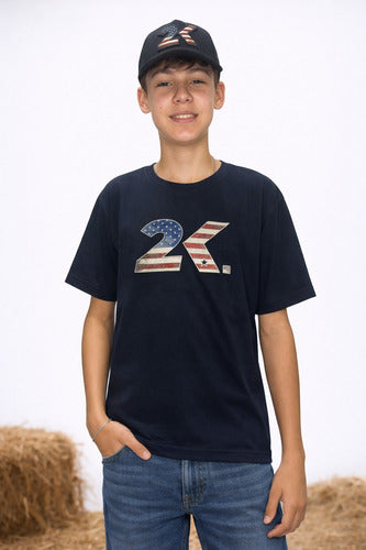 Camiseta Infantil Juvenil Menino 2k American