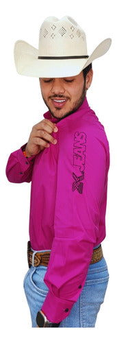 Camisa Country Masculina 2k Jeans Bordada Cowboy Premium