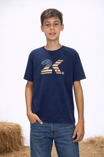 Camiseta Infantil Juvenil Menino 2k American