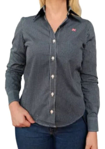 Camisa Xadrez Feminino Manga Longa 2k Jeans