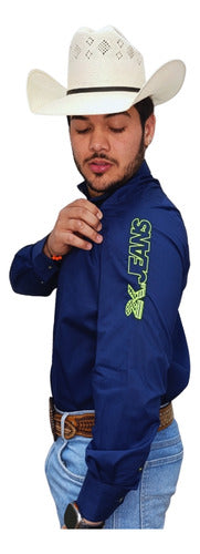 Camisa Country Masculina 2k Jeans Bordada Cowboy Premium