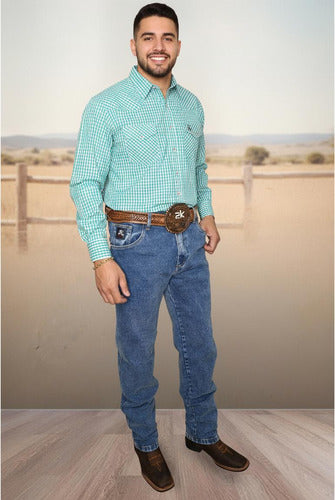 Calça Jeans Masculina 2k Jeans Alta Reta Azul