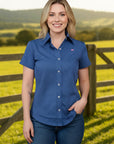 Camisa Country Xadrez Feminino Manga Curta 2k Jeans