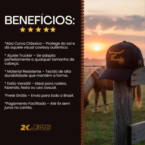 Boné Aba Curva | 2k Jeans Oficial