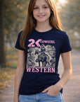 Camiseta Menina Infantil Juvenil Cowgirl Western 2k