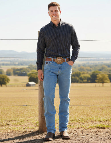 Calça Jeans Masculina 2k Jeans Alta Reta Azul