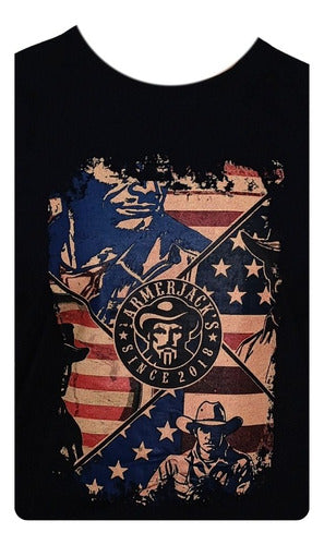Camiseta Masculina Country Farmerjack's Flag