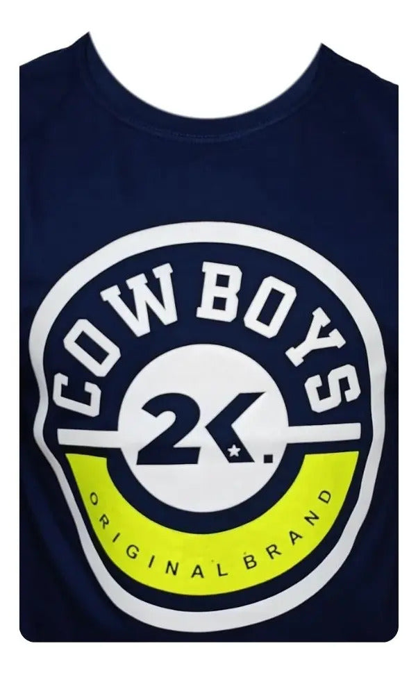 Camiseta Masculina Estampado 2k Cowboy Country
