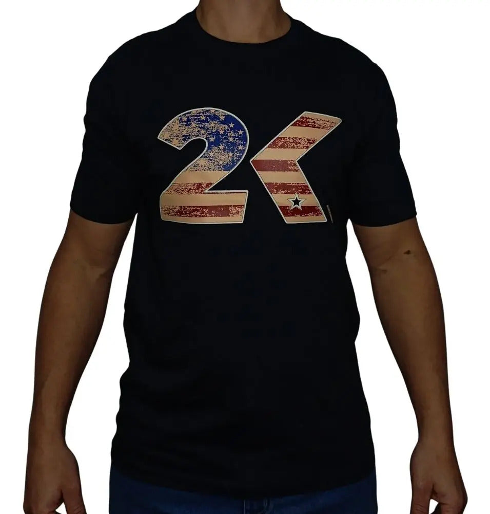 Camiseta Masculina Country 2k Americano Estamapado