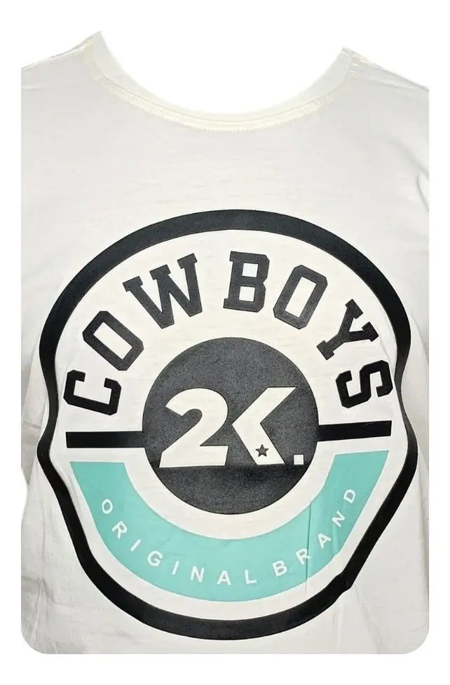Camiseta Masculina Estampado 2k Cowboy Country