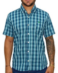 Camisa Country Xadrez Masculina 2k Jeans Manga Curta