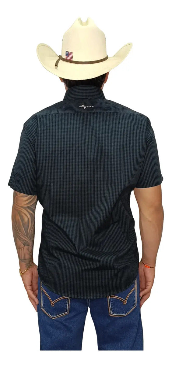 Camisa Country Xadrez Masculina 2k Jeans Manga Curta
