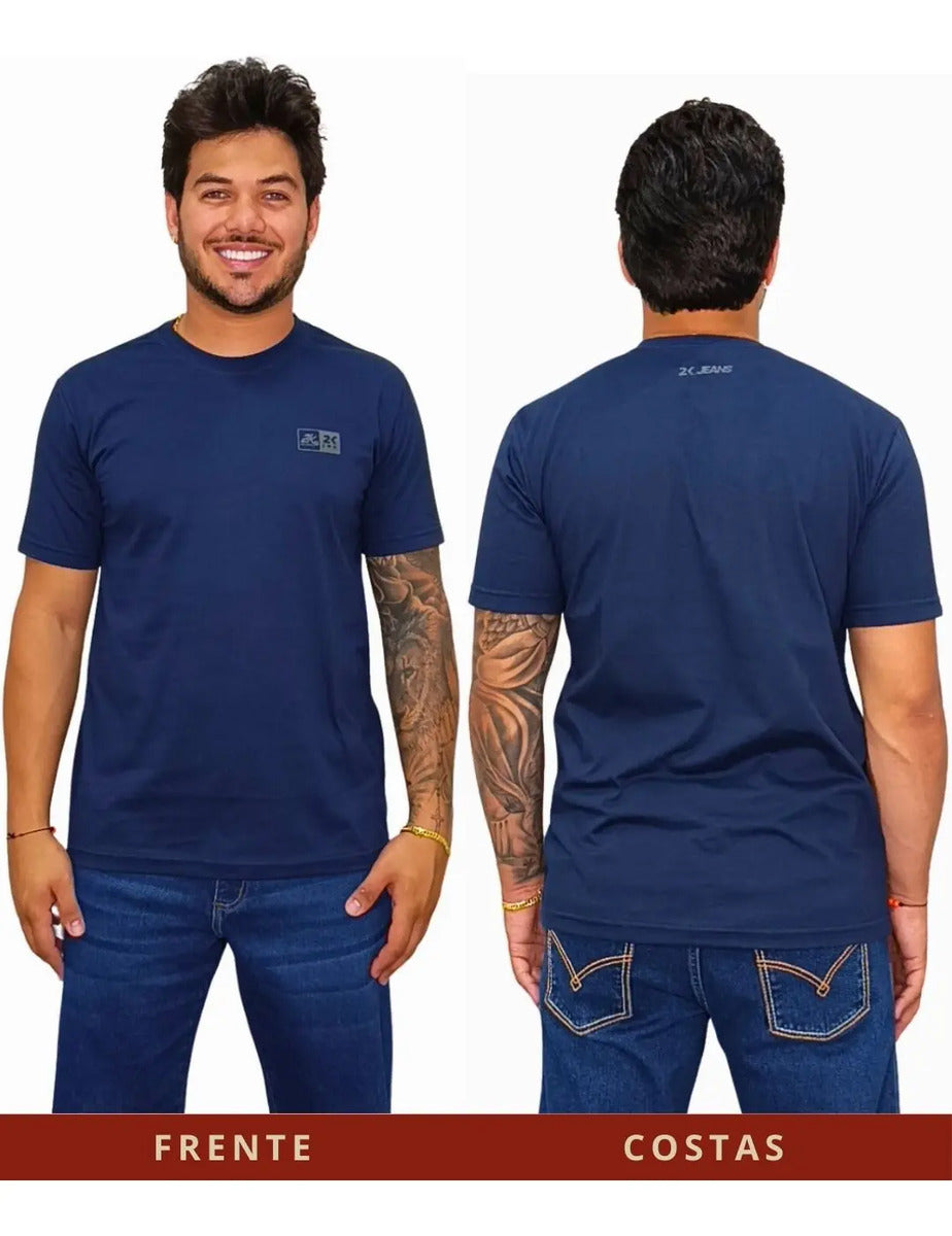 Kit 3 Camisetas Básicas Country Masculina Lisa 2k Jeans