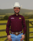 Camisa Country Masculina 2k Jeans Bordada Cowboy Premium