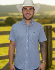 Camisa Country Xadrez Masculina 2k Jeans Manga Curta