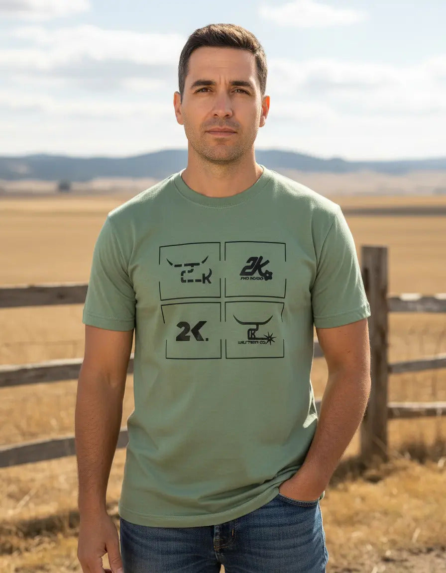 Camiseta Masculina Country 2k Jeans Country Estampada