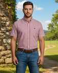 Camisa Country Xadrez Masculina 2k Jeans Manga Curta