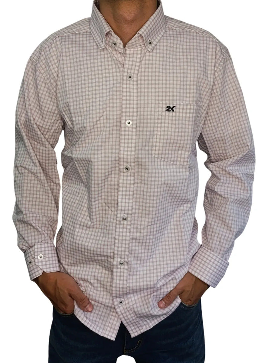 Camisa Country Xadrez Masculina Manga Longa 2k Jeans 30