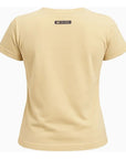 T-shirt Básica Feminina 2k Jeans Country Bege