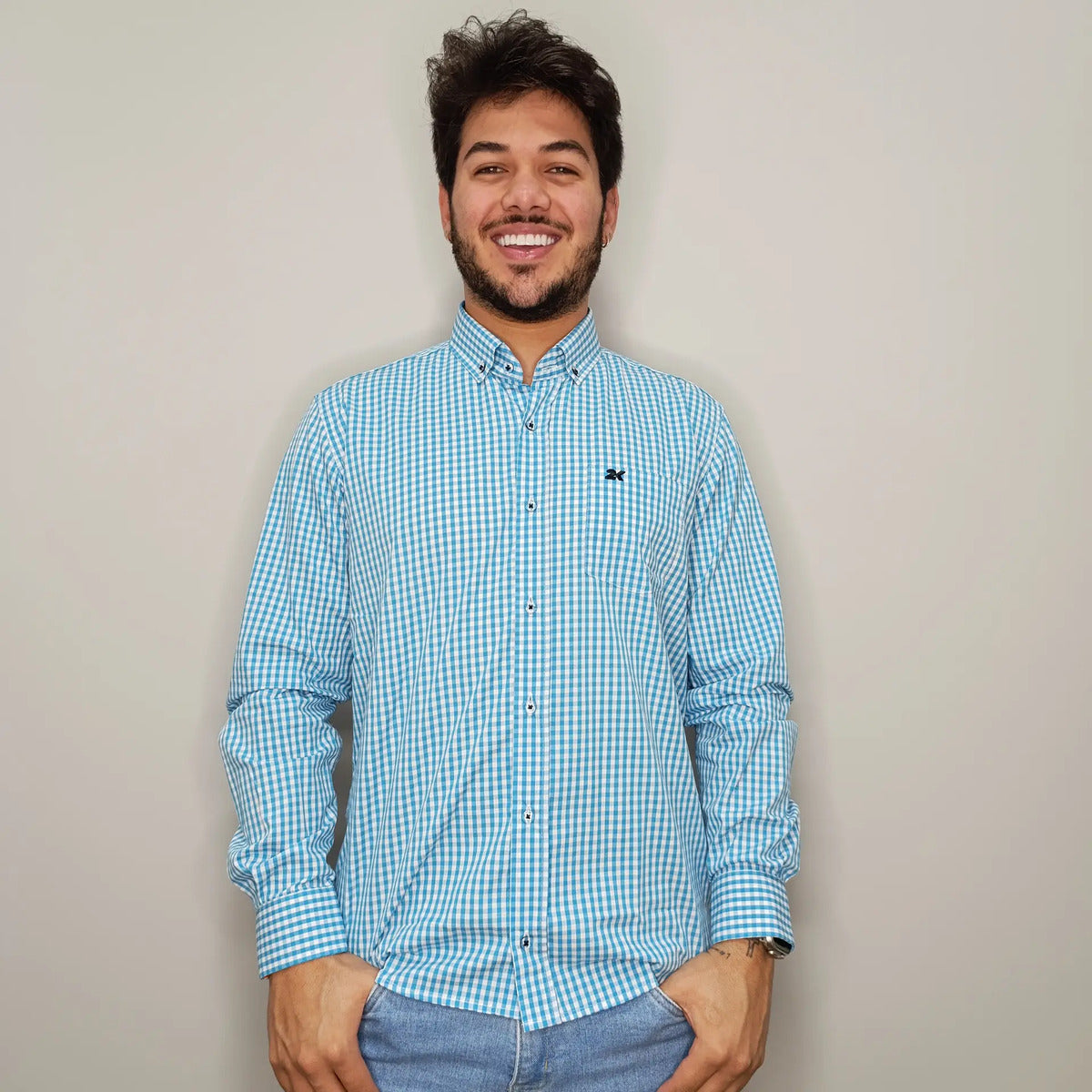 Camisa Country Xadrez Masculina Manga Longa 2k Jeans