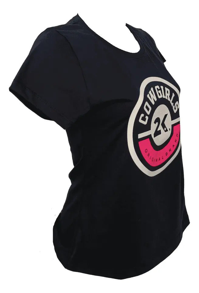 T-shirt Feminino 2k Cowgirl Circulo Estampado Country