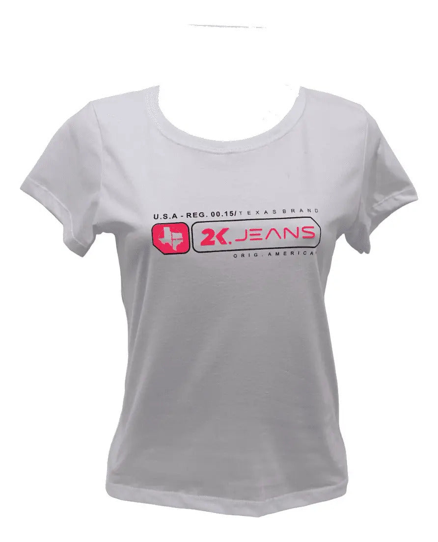 T-shirt Feminino 2k Jeans Estampado Country