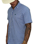 Camisa Country Xadrez Masculina 2k Jeans Manga Curta