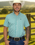 Camisa Country Xadrez Masculina 2k Jeans Manga Curta