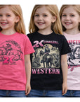 Kit 3 Camiseta Infantil Feminina