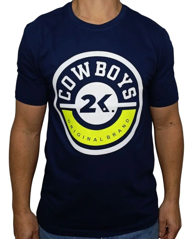 Camiseta Masculina Estampado 2k Cowboy Country