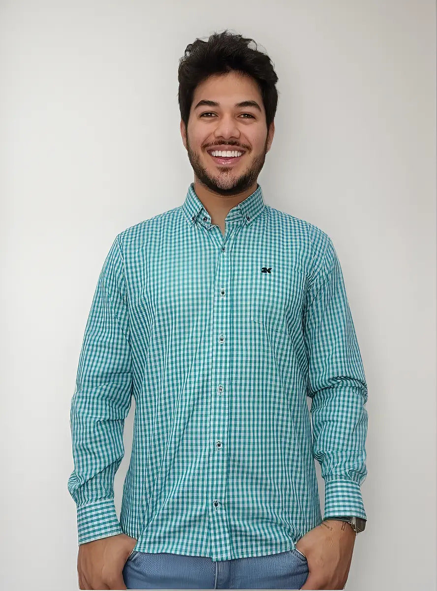 Camisa Country Xadrez Masculina Manga Longa 2k Jeans